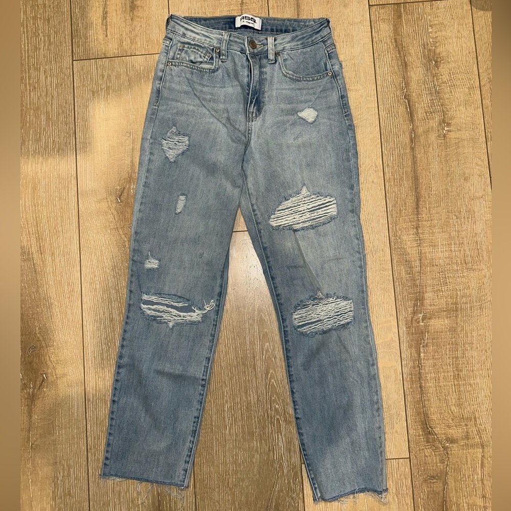 RSQ Light Wash Mom Jeans